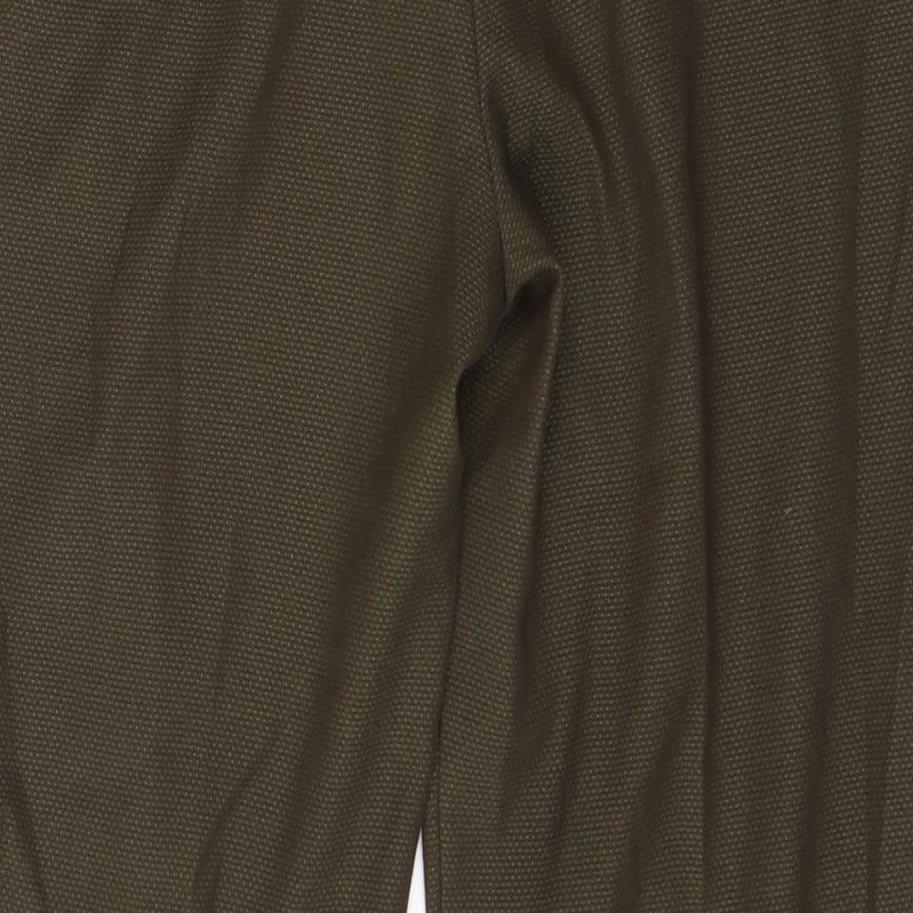 Womens UK Size 34 in NEXT Regular Fit Dress Pants Green Trousers