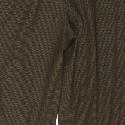 Womens UK Size 34 in NEXT Regular Fit Dress Pants Green Trousers