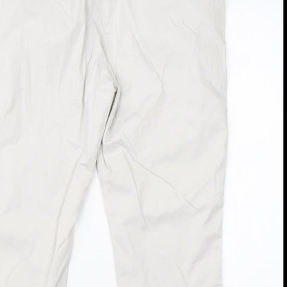Womens UK Size 18 BM Regular Fit Dress Pants Ivory Trousers