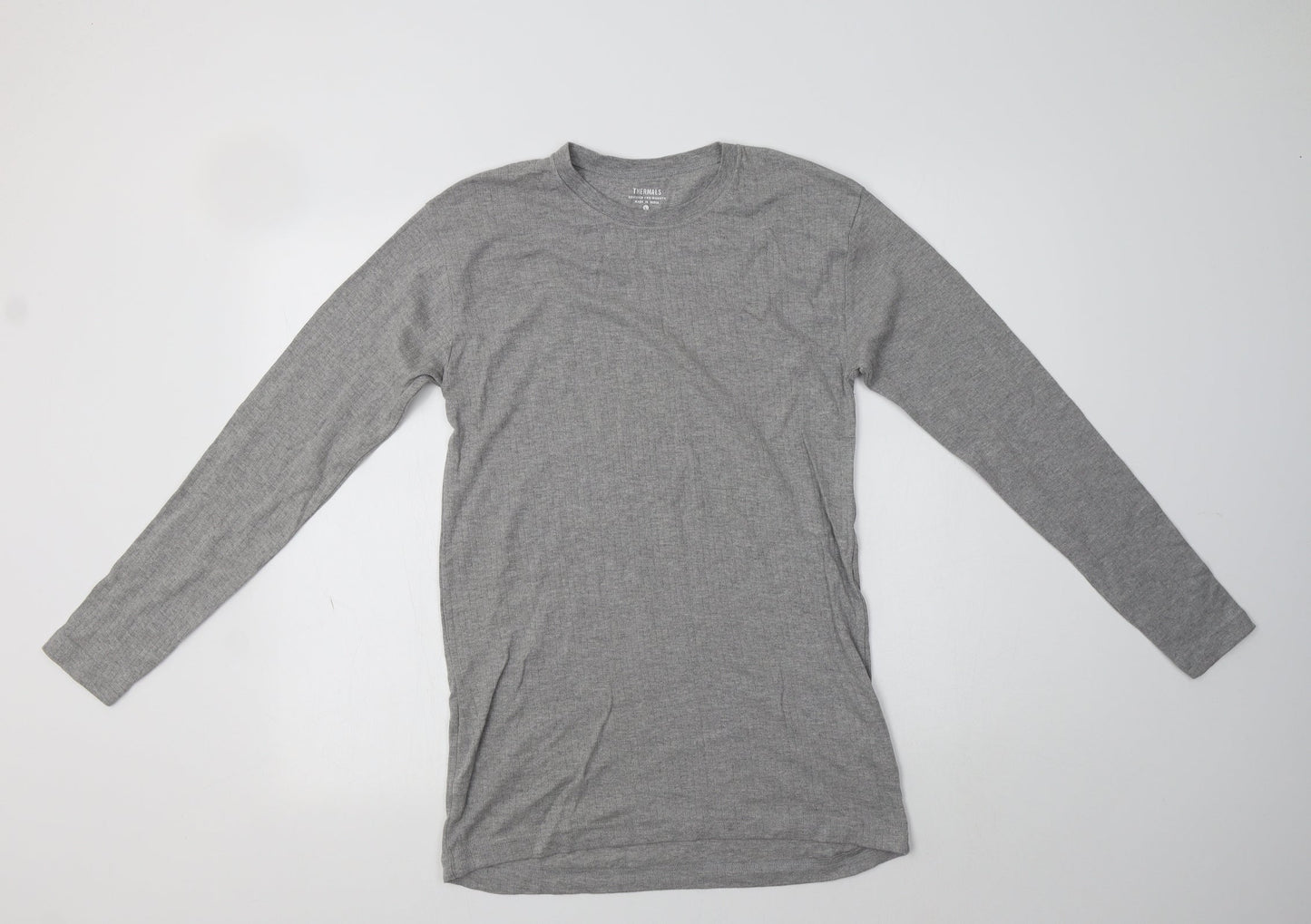 Primark Womens Grey  Cotton Basic T-Shirt Size L Crew Neck