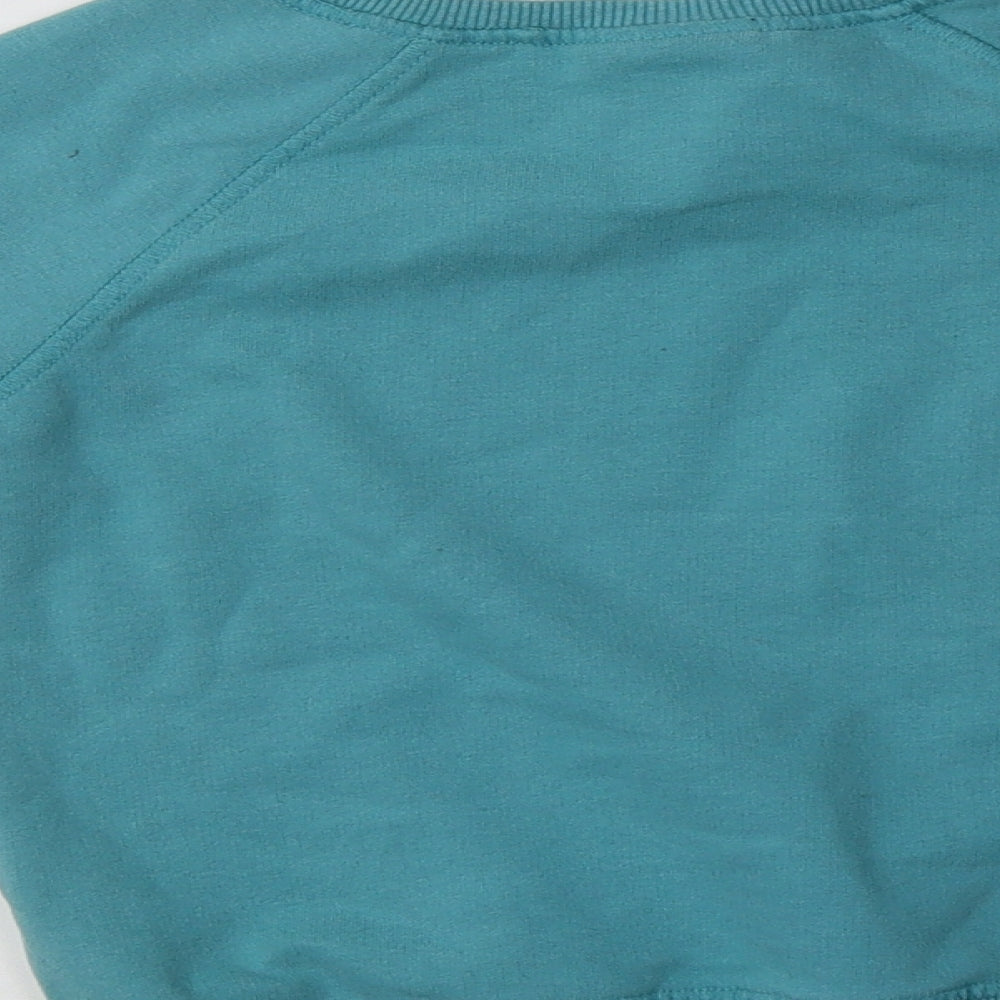 Nrxt Girls Green  Cotton Pullover Sweatshirt Size 6 Years