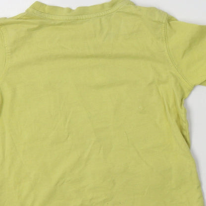 Geoege Boys Yellow  Cotton Basic Polo Size 4-5 Years Crew Neck  - Jungle Club