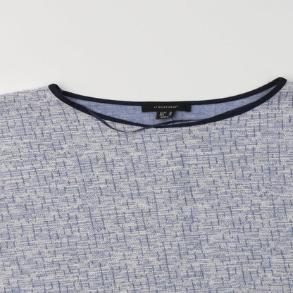 Peimark Womens Blue Crew Neck  Polyester Pullover Jumper Size 18