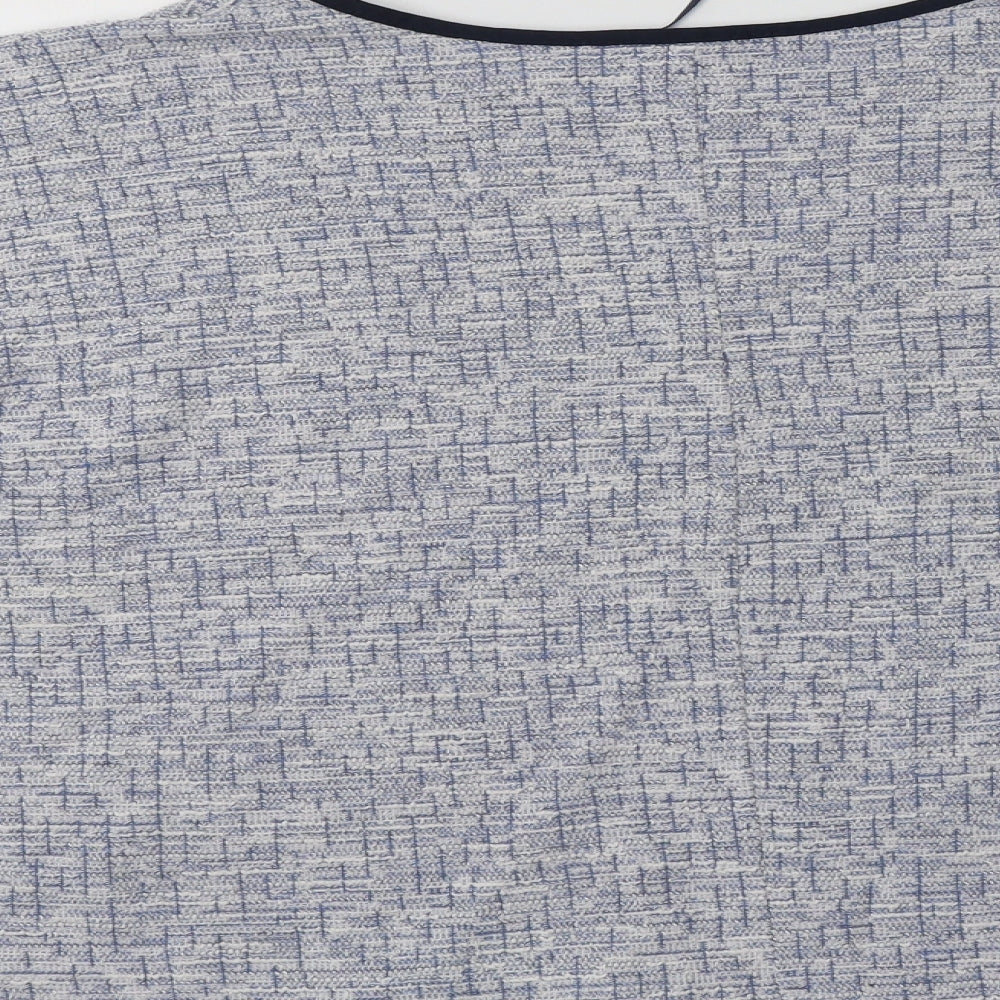 Peimark Womens Blue Crew Neck  Polyester Pullover Jumper Size 18