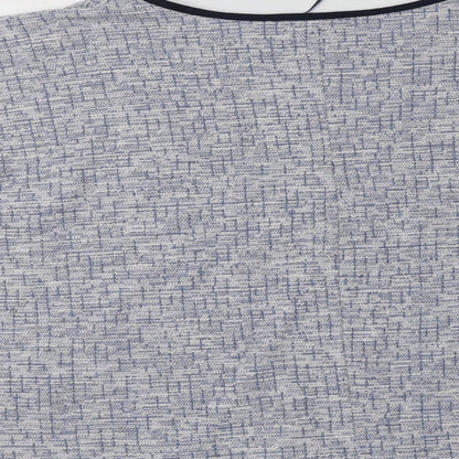 Peimark Womens Blue Crew Neck  Polyester Pullover Jumper Size 18