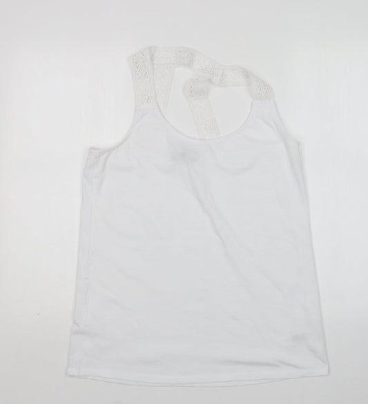 Womens UK Size 16 NEXT White Basic Tank