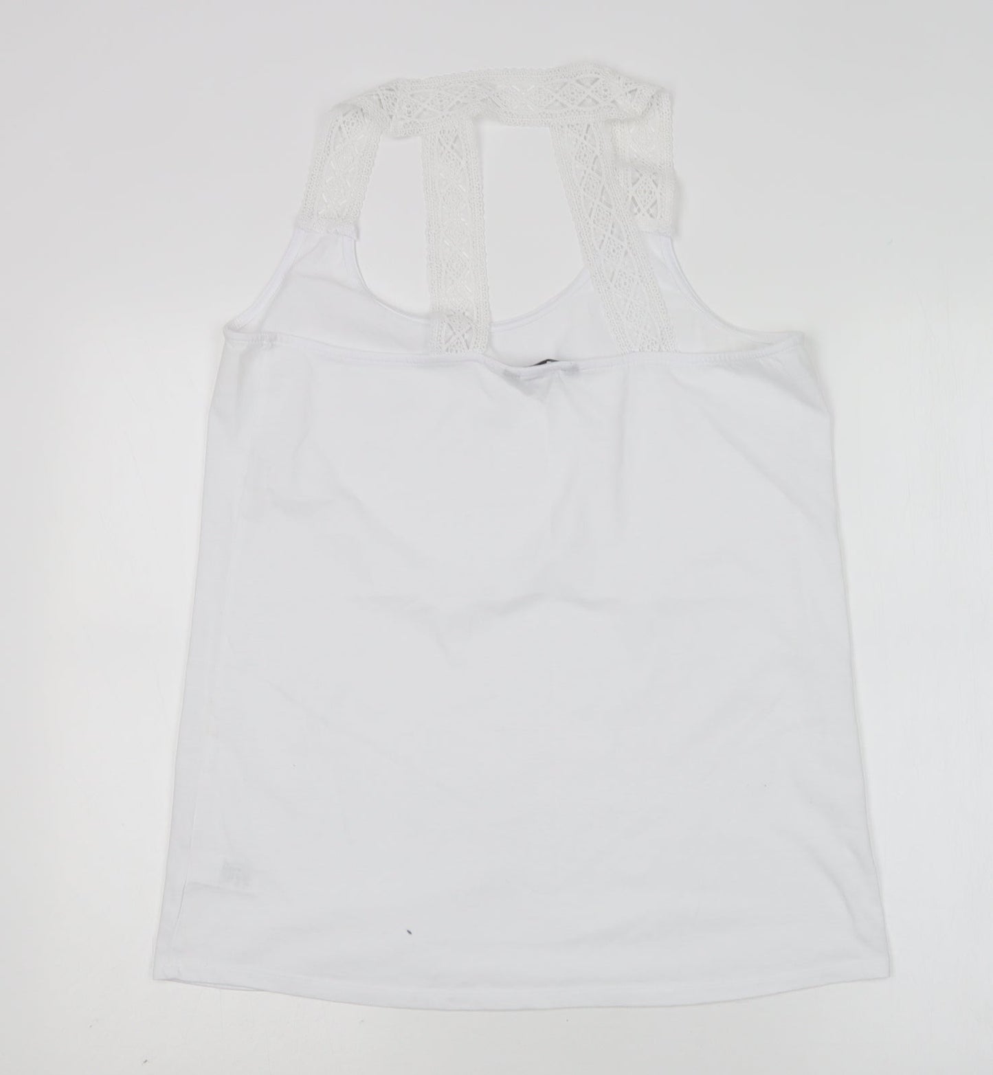 Womens UK Size 16 NEXT White Basic Tank
