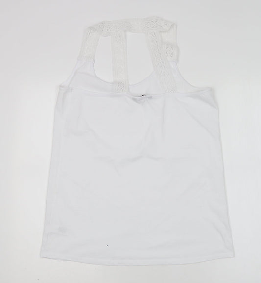 Womens UK Size 16 NEXT White Basic Tank