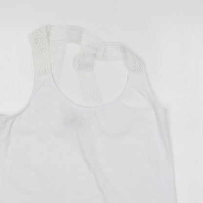 Womens UK Size 16 NEXT White Basic Tank