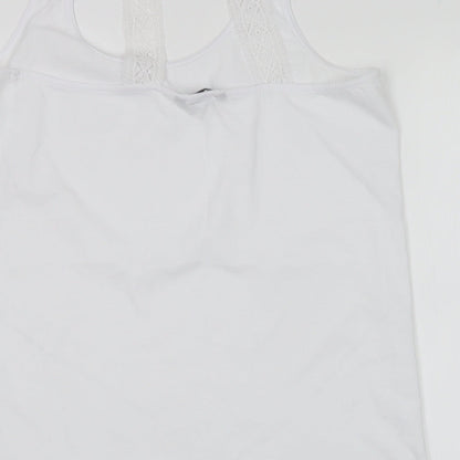 Womens UK Size 16 NEXT White Basic Tank