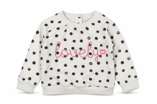 Primark Girls Multicoloured Polka Dot Cotton Pullover Jumper Size 6-9 Months