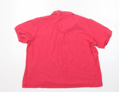 Womens UK Size 20 Originals Pink Basic Polo