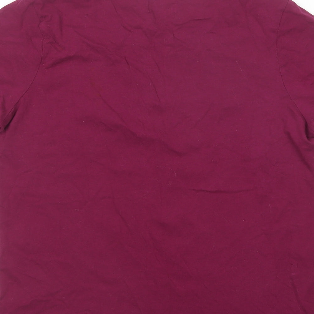F&F Womens Purple  Cotton Top Pyjama Top Size 8