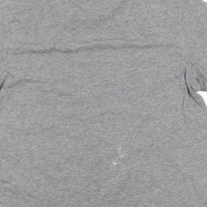 F&F Womens Grey  Cotton Basic T-Shirt Size XL Round Neck