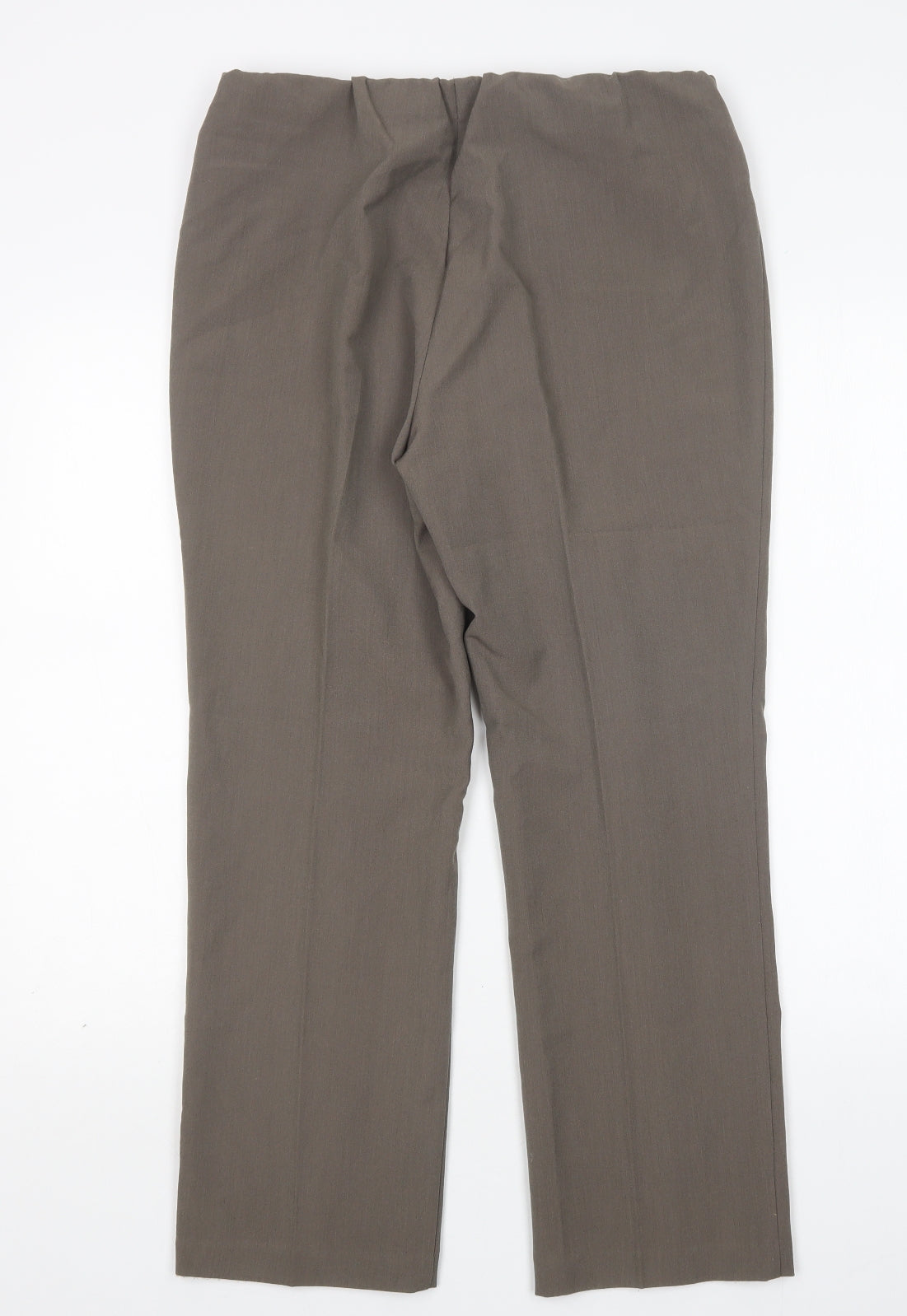 Womens UK Size 12 Preworn Regular Fit  Brown Trousers