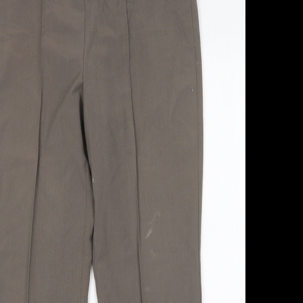 Womens UK Size 12 Preworn Regular Fit  Brown Trousers