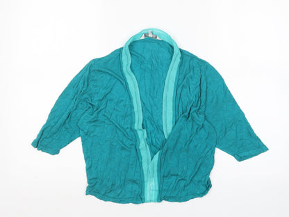 Womens UK Size 12 Peacocks Green Cardigan Jumper
