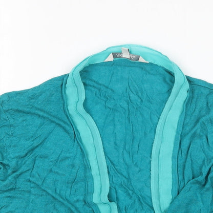 Womens UK Size 12 Peacocks Green Cardigan Jumper