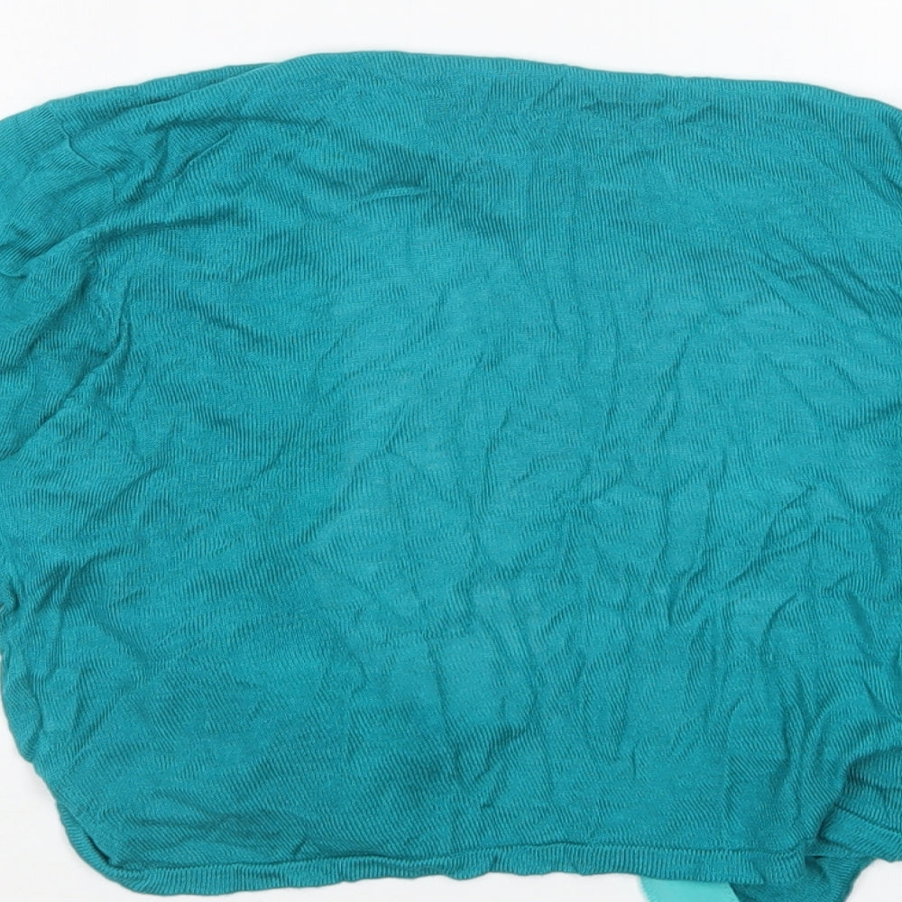 Womens UK Size 12 Peacocks Green Cardigan Jumper