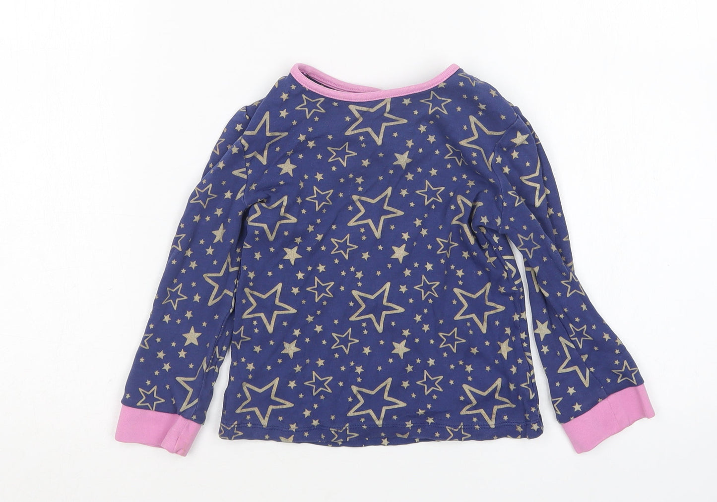 Mini Club Girls Multicoloured Polka Dot Cotton Top Pyjama Top Size 3-4 Years