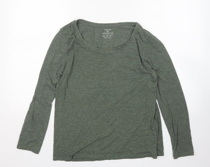 Primark Womens Green  Polyester Basic T-Shirt Size M Round Neck