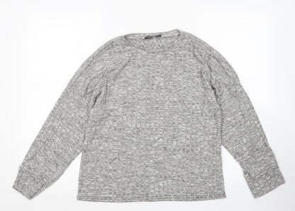Womens UK Size L Nasty Gal Grey Pullover Jumper