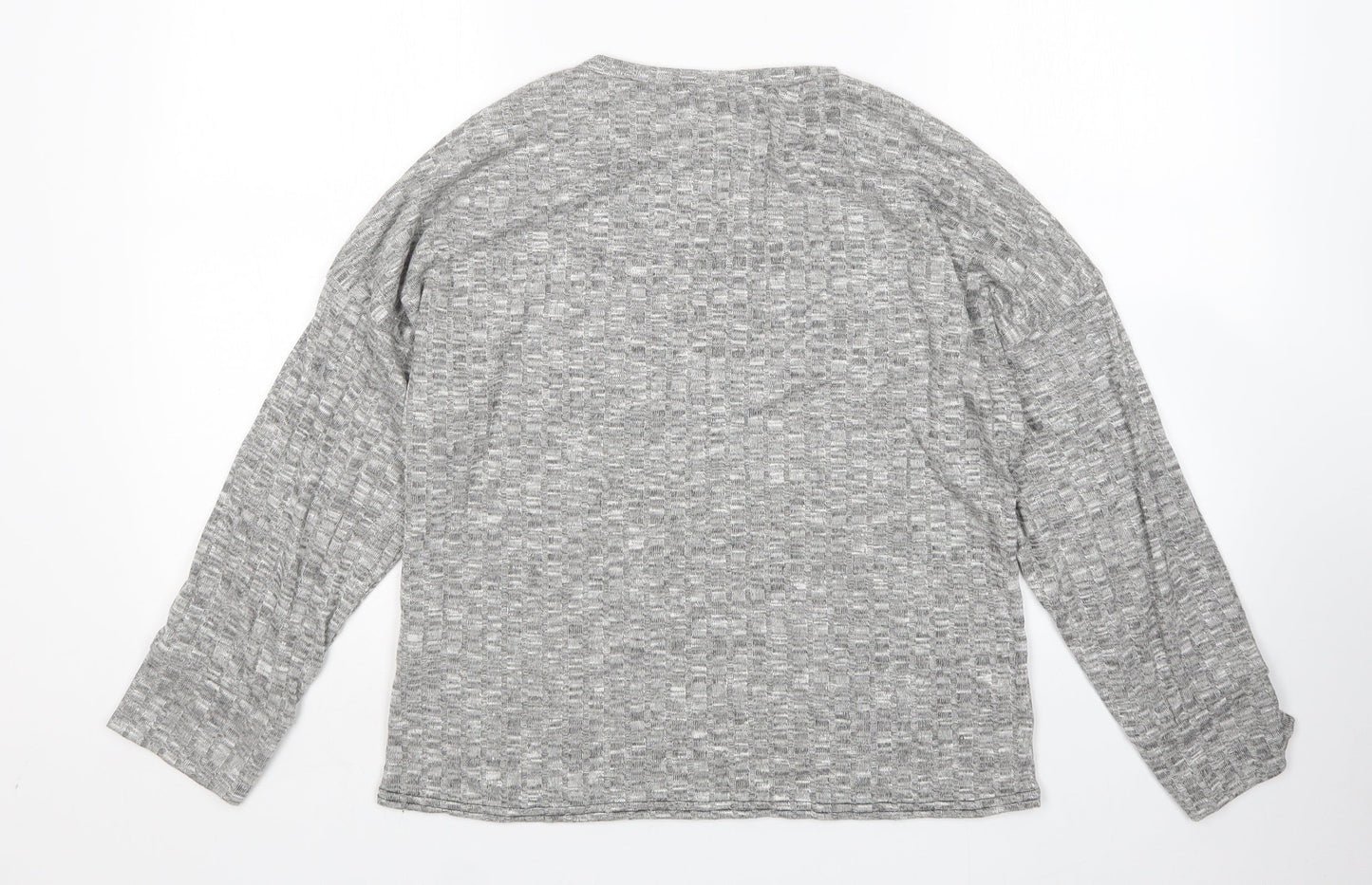Womens UK Size L Nasty Gal Grey Pullover Jumper