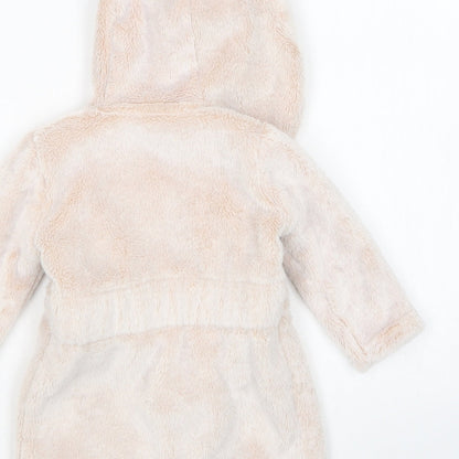 George Girls Brown  Polyester  Gown Size 6-9 Months
