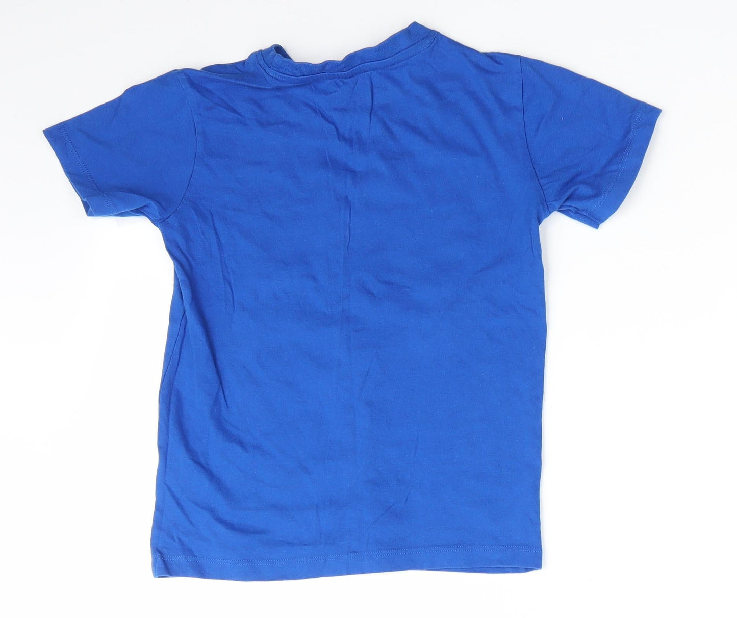 Urban Outlaws Boys Blue  Cotton Basic T-Shirt Size 7-8 Years Round Neck  - One Step Ahead