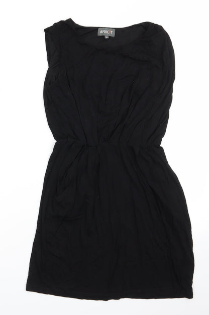 Apricot Womens Black  Viscose A-Line  Size S  Round Neck  - Lined Bodice