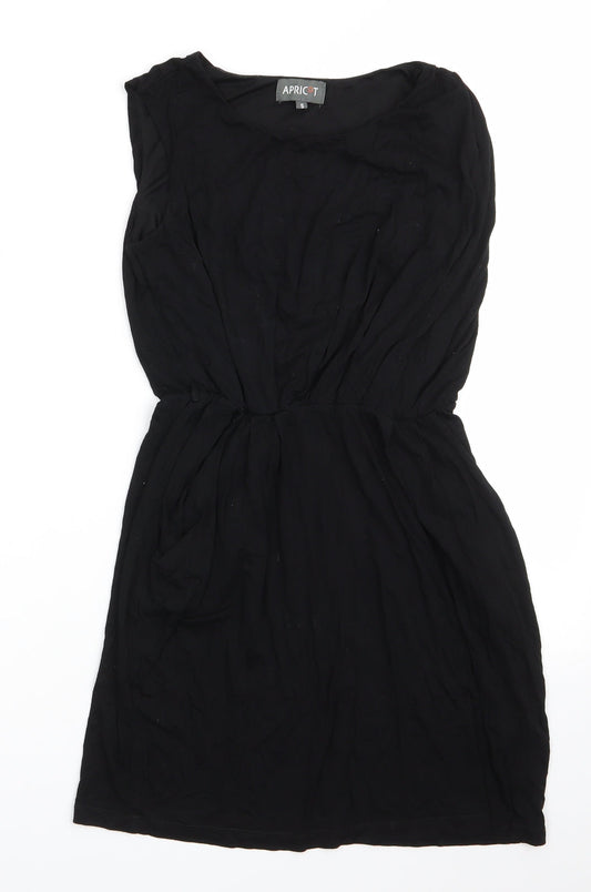 Apricot Womens Black  Viscose A-Line  Size S  Round Neck  - Lined Bodice