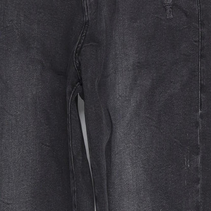 Denim Co Womens Black  Cotton Skinny Jeans Size 14 L27 in Regular