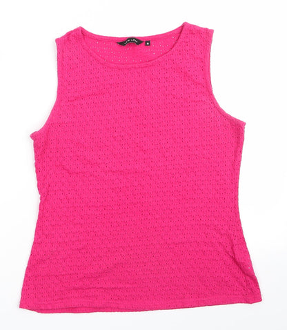 Womens UK Size 10 New Look Pink Tunic Blouse