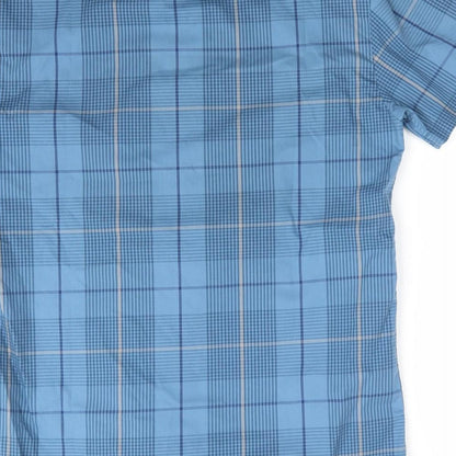 Mens UK Size S Jack & Jones Core Blue  Button-Up Short Sleeve Casual Shirt