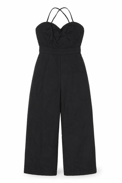 Womens UK Size 8 Boohoo One-Piece Black Jumpsuit