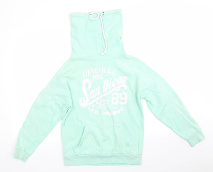 Atmosphere Womens Green  Cotton Pullover Sweatshirt Size 6   - Mint Green San Diego Funnel Neck