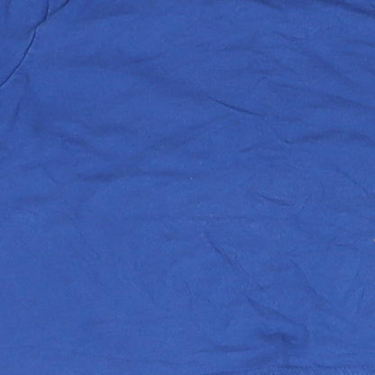 United Colors of Benetton Boys Blue  Cotton Basic T-Shirt Size 2 Years Round Neck