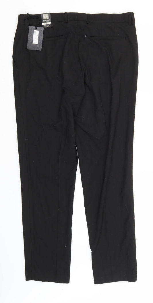Womens UK Size 36 in River Island Regular Fit  Black Trousers