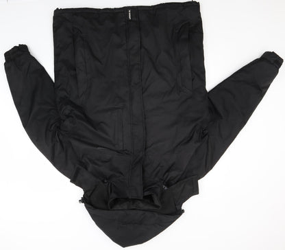 Mens UK Size M The Rockface Black Rain Coat