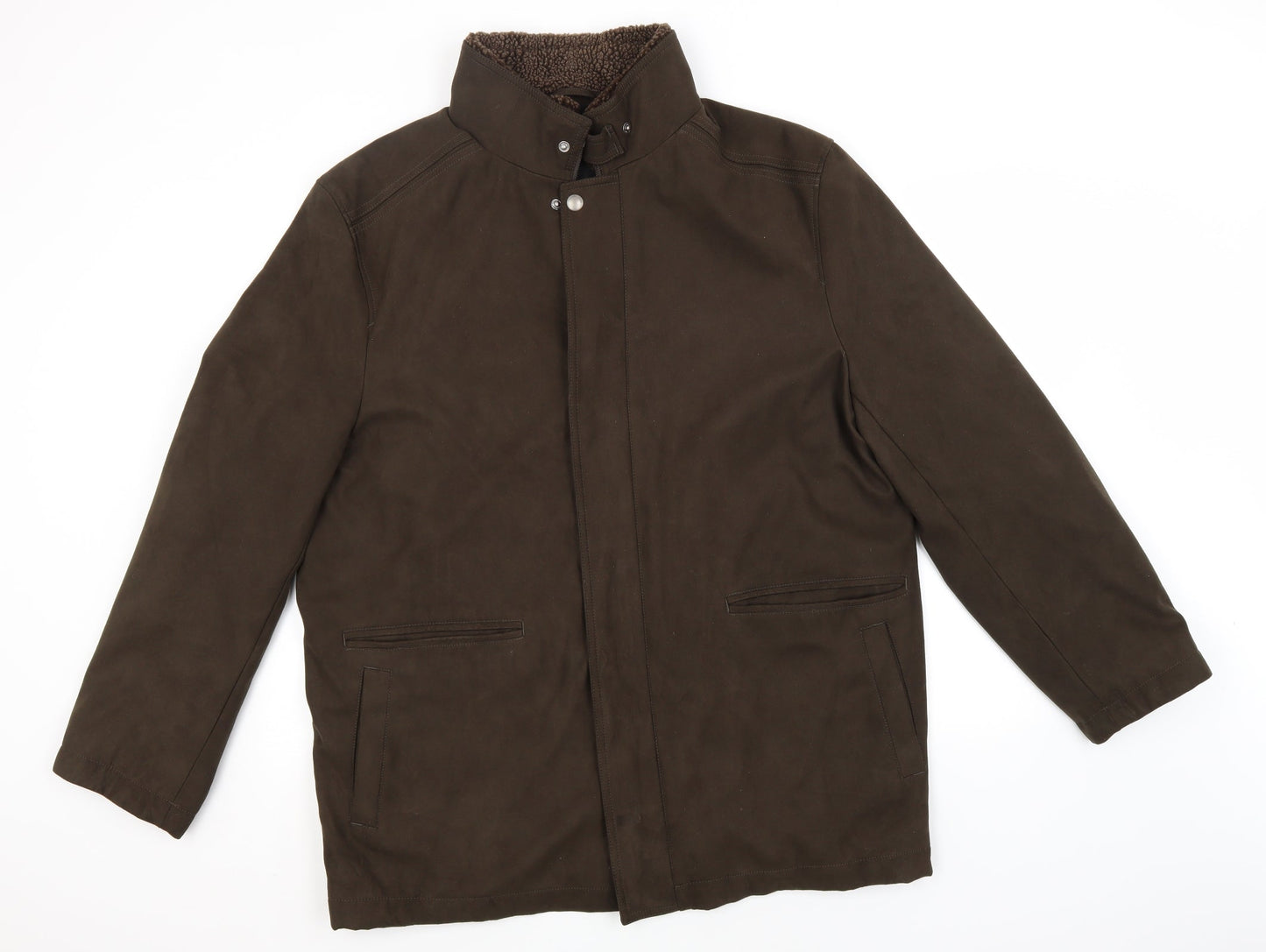 Womens UK Size L Marks and Spencer Brown Overcoat