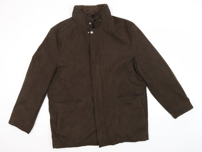 Womens UK Size L Marks and Spencer Brown Overcoat