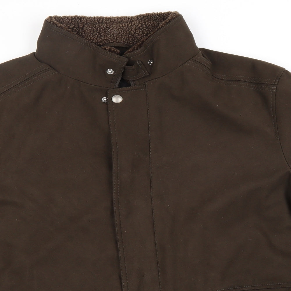 Womens UK Size L Marks and Spencer Brown Overcoat