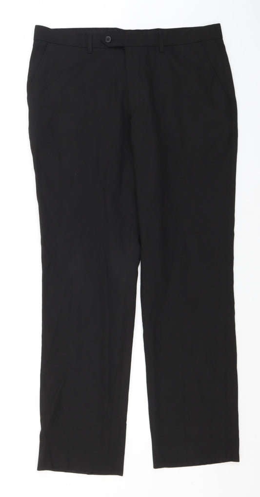 Womens UK Size 34 NEXT Regular Fit  Black Trousers