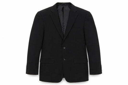 Front view of Burton men’s brown overcoat blazer, size 38