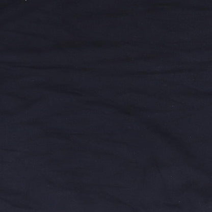 River Island Mens Blue Round Neck  Cotton Pullover Jumper Size L