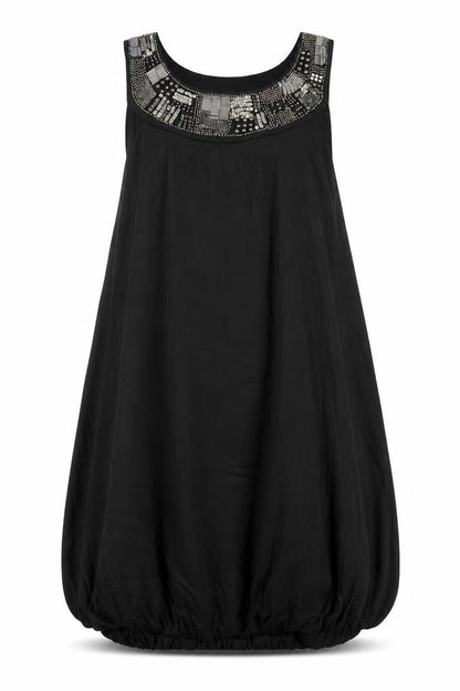 Red Herring Womens Black  Viscose A-Line  Size 14  Round Neck