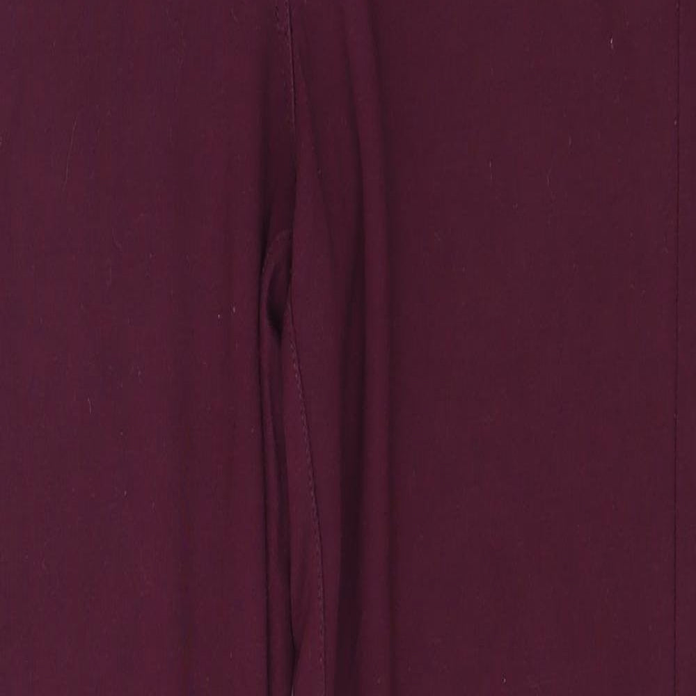 Warehouse Womens Pink  Viscose Trousers  Size 16 L30 in Regular