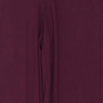 Warehouse Womens Pink  Viscose Trousers  Size 16 L30 in Regular