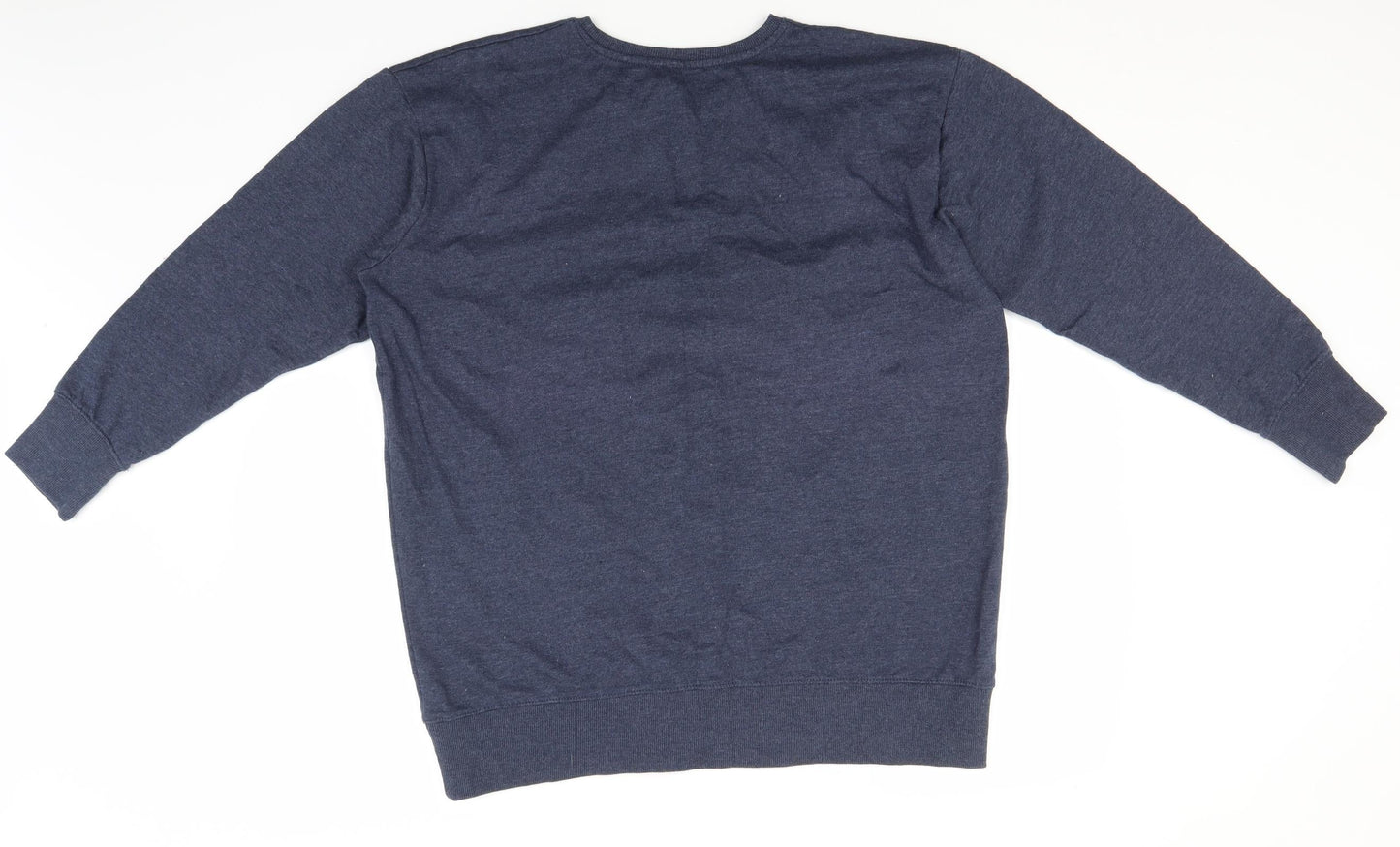 Avenue Womens Blue Round Neck  Cotton Pullover Jumper Size 16   - Choose to Snooze