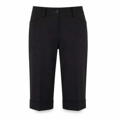 Womens UK Size 30 Preworn Regular Fit Cropped Black Trousers